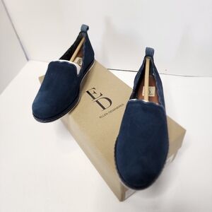 Ellen Degeneres ED Womens Blue Velvet Slip On Shoes, Size 5 BRAND NEW
